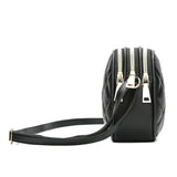 Embroidered Rhombus Shoulder Bag Large Capacity Round Handbag Purse