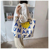 Women's Large Canvas Tote Bag - Stylish and Roomy Shoulder Handbag