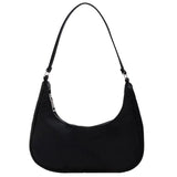 Nylon Women Bag Solid Armpit Shoulder Bag Small Handbags