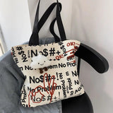 Canvas Handbag Women Large Tote Shoulder Bag Youth Girl School Beach Shopping