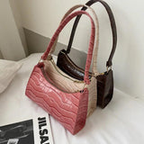 Crocodile Pattern Women Shoulder Bag