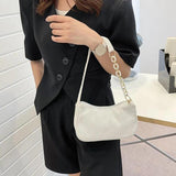 Corduroy Handbag One Shoulder Lady Armpit Bags Casual Literary Style