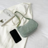 Corduroy Handbag One Shoulder Lady Armpit Bags Casual Literary Style