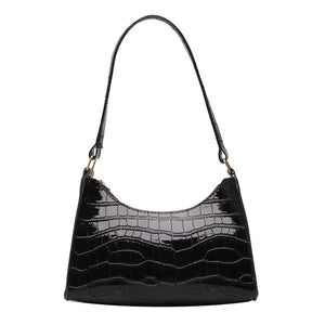 Crocodile Pattern Shoulder Bag PU Leather Women's Handbags
