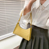 Crocodile Pattern Shoulder Bag PU Leather Women's Handbags