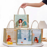 Canvas Women Tote Bags Small Cotton Cloth Ladies Hand Bag Fabric Female Handbags