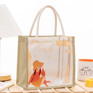 Canvas Women Tote Bags Small Cotton Cloth Ladies Hand Bag Fabric Female Handbags