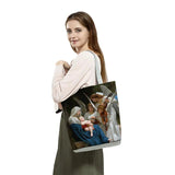 Customizable Sacred Saintess Print Handbag for Women & Baby