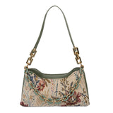 Women Oil Painting Printed Shoulder Bag Leisure Female Street Underarm Bag