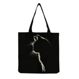 Big Cat Shoulder Bag for Women Cartoon Print
