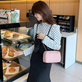 Women's Retro Underarm Bag PU Leather Shoulder Handbag