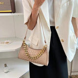 Crocodile Pattern Women's Shoulder Bag Chain Handbag