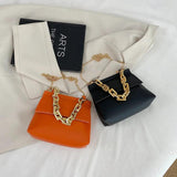 Women Bag Golden Chain Shoulder Diagonal Messenger Crossbody Bag