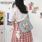 Women Heart Shape Crossbody Bag PU Leather Messenger Handbags