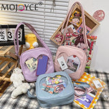 Women Heart Shape Crossbody Bag PU Leather Messenger Handbags