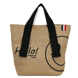 Large Capacity Tote Bag Handbags - Cotton/Linen Printed Casual Shopper