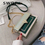 Pu Leather Crossbody Bags For Women Chain Messenger Shoulder Bag