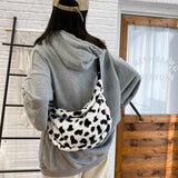 Cow Pattern Women Tote Shoulder Bag Large Capacity Handbag
