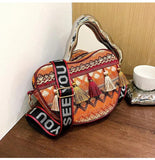 Vintage National Tassel Ethnic Handwoven Crossbody Bag