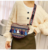 Vintage National Tassel Ethnic Handwoven Crossbody Bag