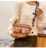 Vintage National Tassel Ethnic Handwoven Crossbody Bag