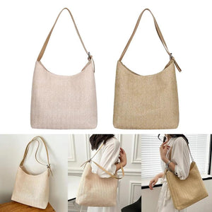 Boho Style Summer Tote Bag with Lining - Casual Handbags for Beach Travel