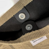 Corduroy Shoulder Bag Large Capacity Canvas Handbag