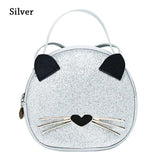 Vintage Cat Cartoon Print Shoulder Bag Small Purse
