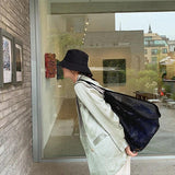 Wind Transparent Mesh Shopping Bag Large-capacity Portable Beach Bag
