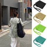 Wind Transparent Mesh Shopping Bag Large-capacity Portable Beach Bag