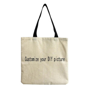Customizable Art Eye Print Beach Bag Tote Handbag
