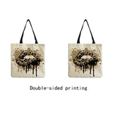 Customizable Art Eye Print Beach Bag Tote Handbag