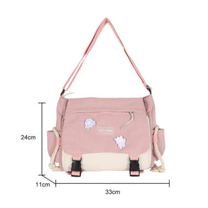 Harajuku Handbags for Women Large Capacity Student Hit Ladies Messenger Tote