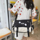 Harajuku Handbags for Women Large Capacity Student Hit Ladies Messenger Tote