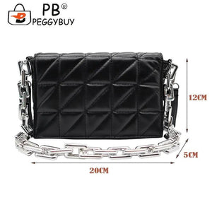 Checker Shoulder Bags Small Solid Subaxillary Bags for Women