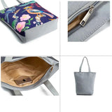 Miyahouse Canvas Shoulder Bag Female Tote Handbag Colorful Bird Print