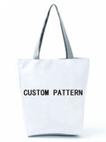 Cat Printed Handbag High Capacity Eco-Friendly Shopping Bag