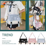 Harajuku Student Messenger Bag Large Capacity Ladies Shoulder Pouch