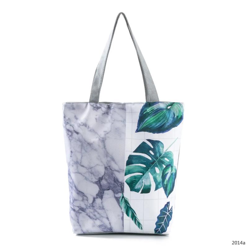 Miyahouse Ink-Wash Painting Shoulder Bag Women Floral Printed Tote Handbag