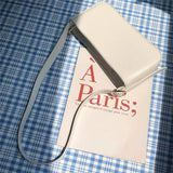 Oil Wax Leather Underarm Bag French Style Portable Small Bag