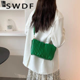 PU Leather Small Bucket Shoulder Bags for Women