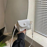 Mini Shoulder Bag Solid Crossbody Bags PU Leather Small Square Bag Handbags