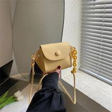 Mini Shoulder Bag Solid Crossbody Bags PU Leather Small Square Bag Handbags