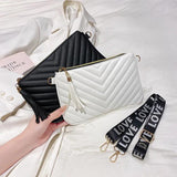 Embroidered Clutch Small Bag Chain Crossbody Purse Wallet