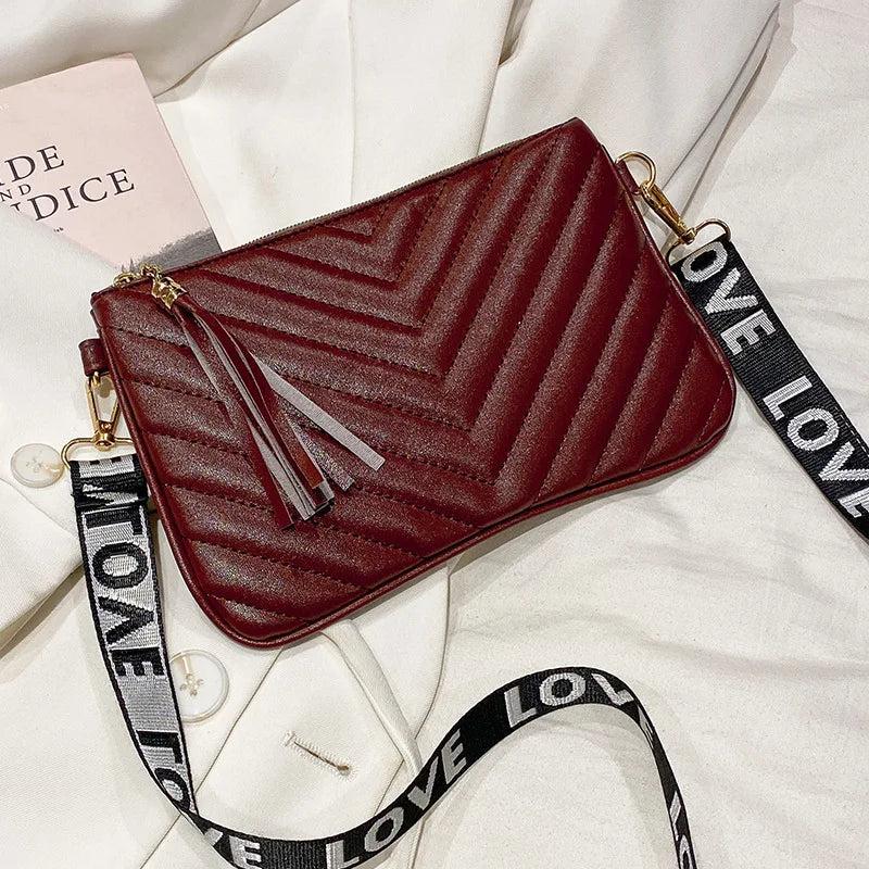Embroidered Clutch Small Bag Chain Crossbody Purse Wallet