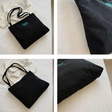 Corduroy Casual Shoulder Bag Large Capacity Shopping Bag Women Handbags
