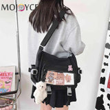 Vintage Shoulder Bag Large Capacity College Female Messenger Handbag