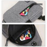 Canvas Shoulder Bag Crossbody Chest Pack Daily Messenger Fanny Pack