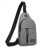Canvas Shoulder Bag Crossbody Chest Pack Daily Messenger Fanny Pack