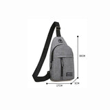Canvas Shoulder Bag Crossbody Chest Pack Daily Messenger Fanny Pack